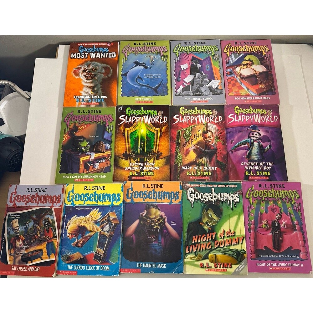 Goosebumps R. L. Stine Paperback Book Lot Of 13 Most Wanted Slappy World Used